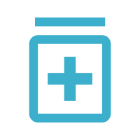 Medication blue icon